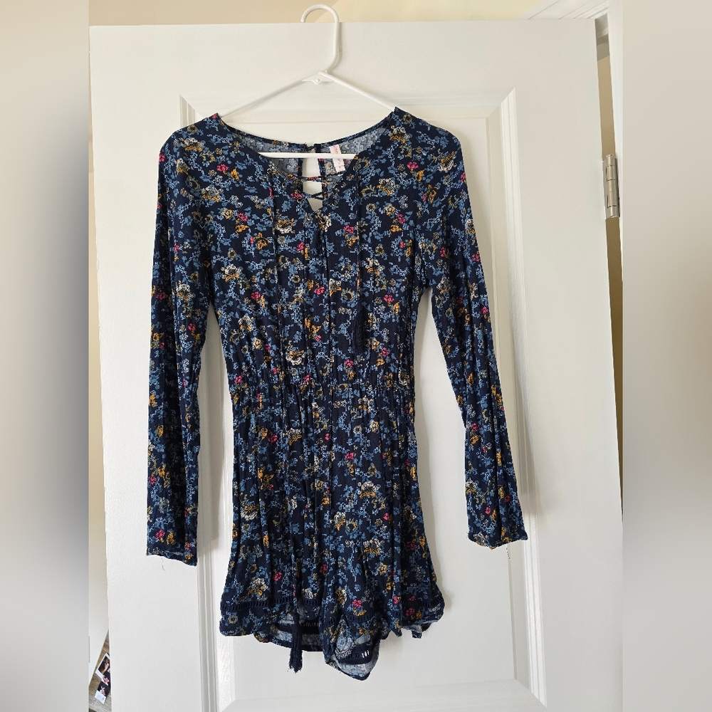 Floral Long Sleeve Romper